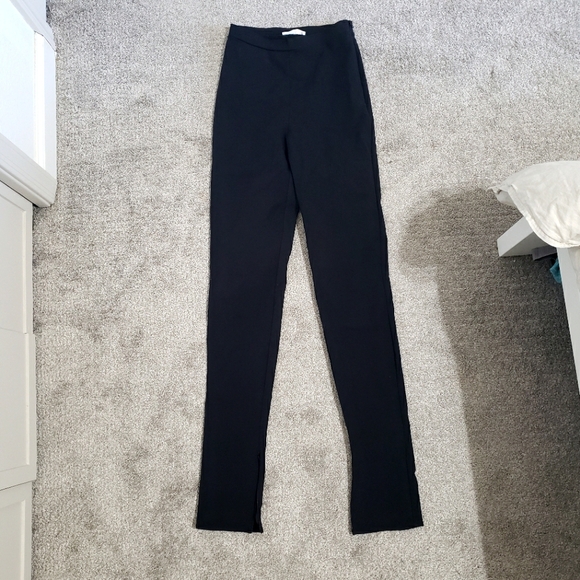 Reformation Pants - Reformation Micro Modal Black High-Waisted Pointe Zip Up Leggings Small